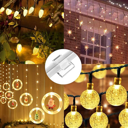 TidyHelper 105 PCS Hooks for Outdoor String Lights, Christmas Light Clips - Image 6