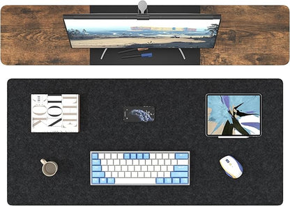 DAWNTREES Large Felt Desk Mat, Office Computer Desk Mat - Image 5
