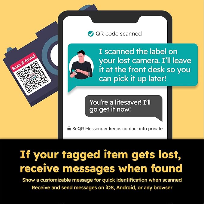 Lost Item Labels | Secure, Private Messaging Tags - Image 3