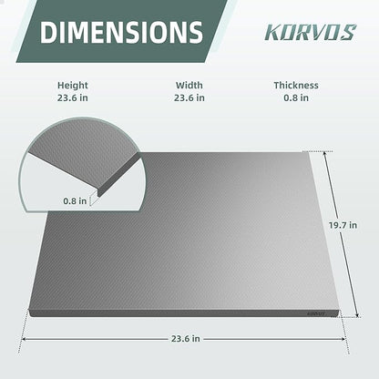 KORVOS 304 Stainless Steel Cutting Board, Large Size 23.62"x19.68" Heavy Duty - Image 8