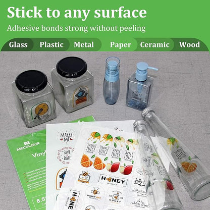 MECOLOUR Clear Sticker Paper Printable Vinyl - Image 6
