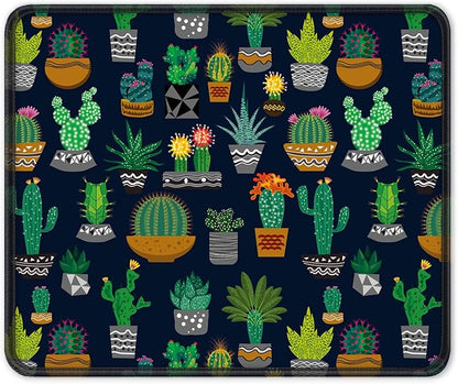 Auhoahsil Mouse Pad, 12 x 10 in Cactus Theme Computer Mouse Pad by Auhoahsil