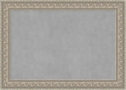 Amanti Art Silver Framed Magnetic Board 31x43 Large Vision Board by AmantiArt