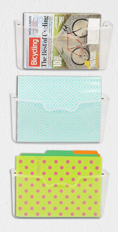 Simple Houseware Clear Single Pocket Wall Mount - Image 2