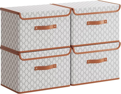Tuza 4 Pack Fabric Storage Bins by TidySpaceSoftlyStyled