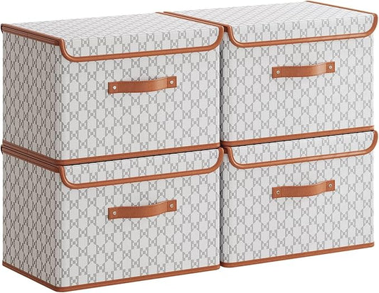 Tuza 4 Pack Fabric Storage Bins by TidySpaceSoftlyStyled