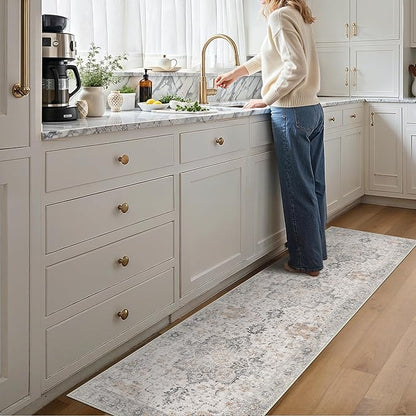 GENIMO Runner Rug 2x8 Non Slip Vintage Hallway Runner Rug, Low Pile Lightweight - Image 3