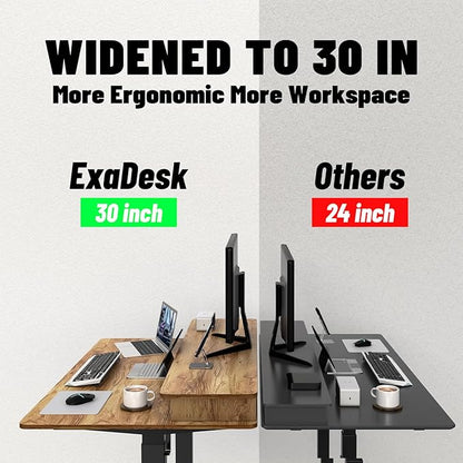 ExaDesk 48 * 30 Inches Electric Standing Widened Desk Adjustable Height - Image 4