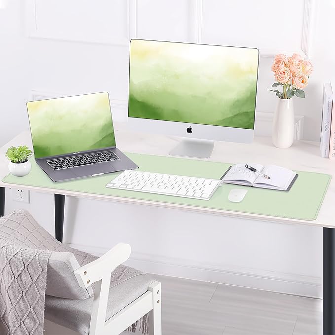 Leather Desk pad Protector, Large Desk mat - Image 7
