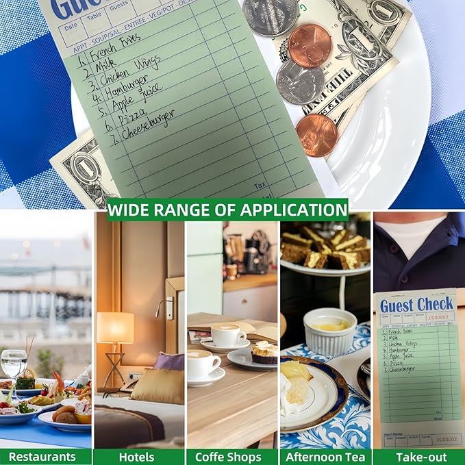 Guest Check Books 10 Pack, Guest Checks - Image 6