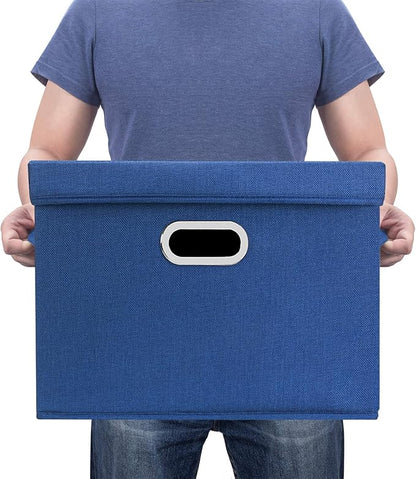 TYEERS Large Storage Bins with Lids, Collapsible, Fabric Storage Boxes - Image 6