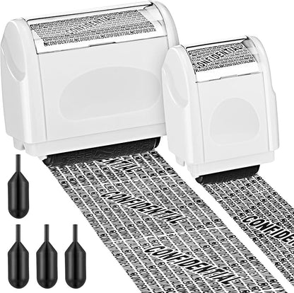 Nezyo 2 Pack Identity Protection Roller Stamp Identity Theft, Confidential - Image 5