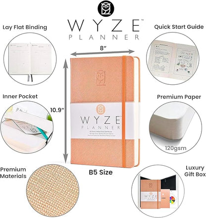 Wyze Planner Undated Daily Planner – 1-Year B5 Productivity Organizer - Image 2