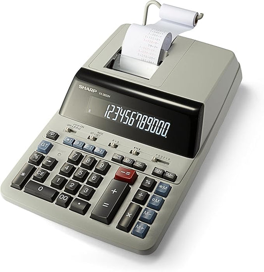 Sharp 12-Digit Print Calculator Desktop Size Adding Machine, Large Easy-to-Read by SHARP