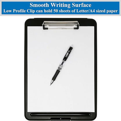 Think2Master Black Plastic Storage Clipboard. | 25% Heavier & Sturdier| Heavy - Image 4