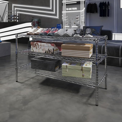 Regal Altair 18" Deep x 48" Wide x 27" Height Wire Shelving Kit | 3-Tier | NSF - Image 2