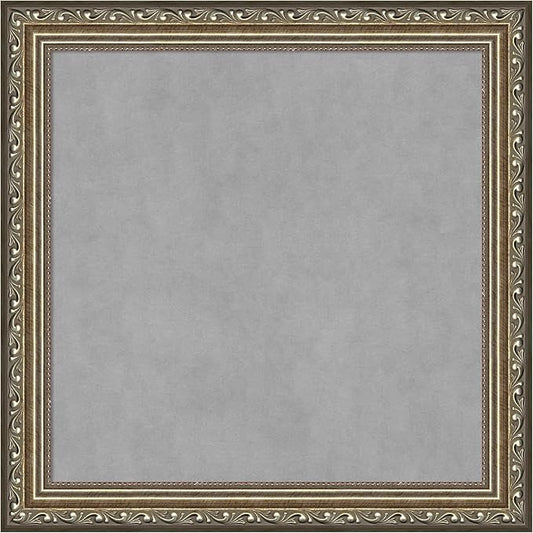 Amanti Art Silver Framed Magnetic Board 14x14 X-Small Vision Board by AmantiArt