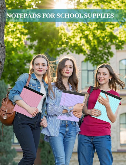 24 Pack Colored Legal Pads 8.5 x 11, College Ruled, 720 Sheets Note Pads 8.5 x - Image 6