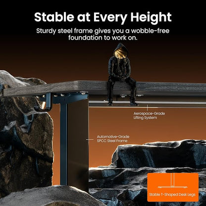 ErGear Height Adjustable Electric Standing Desk, 55 x 28 Inches Sit Stand up - Image 5