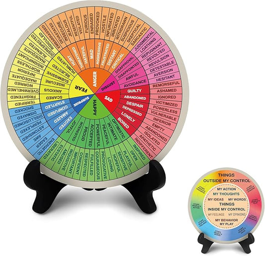 Emotion Wheel, Double-Sided Feelings Wheel by Ainrvteers