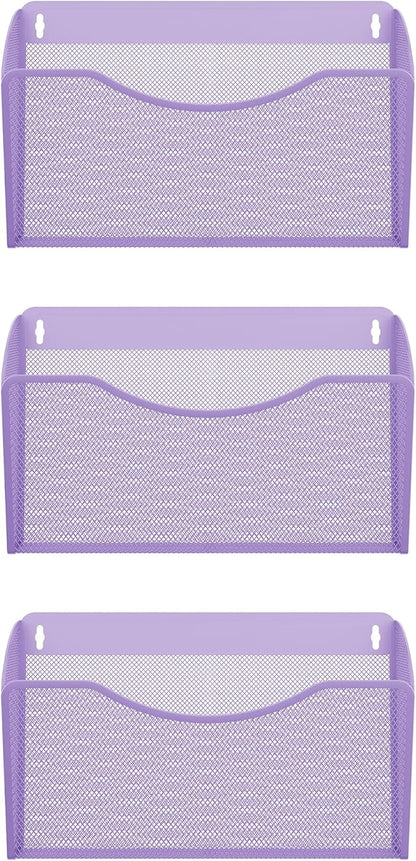 EasyPAG Single Pocket Wall File Organizer, Mesh Hanging File Folder Organizer - Image 2