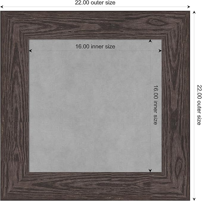 Amanti Art Black Framed Magnetic Board 22x22 Small Vision Board - Image 4