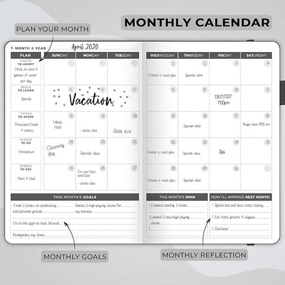 Clever Fox Planner – Undated Weekly & Monthly Planner - Image 4