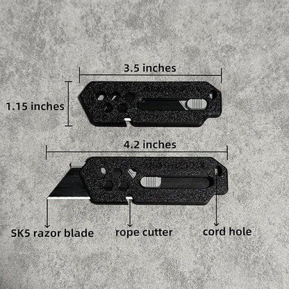 XHM Awesome Small Box Cutter Retractable Blade Ultility Knife, - Image 3