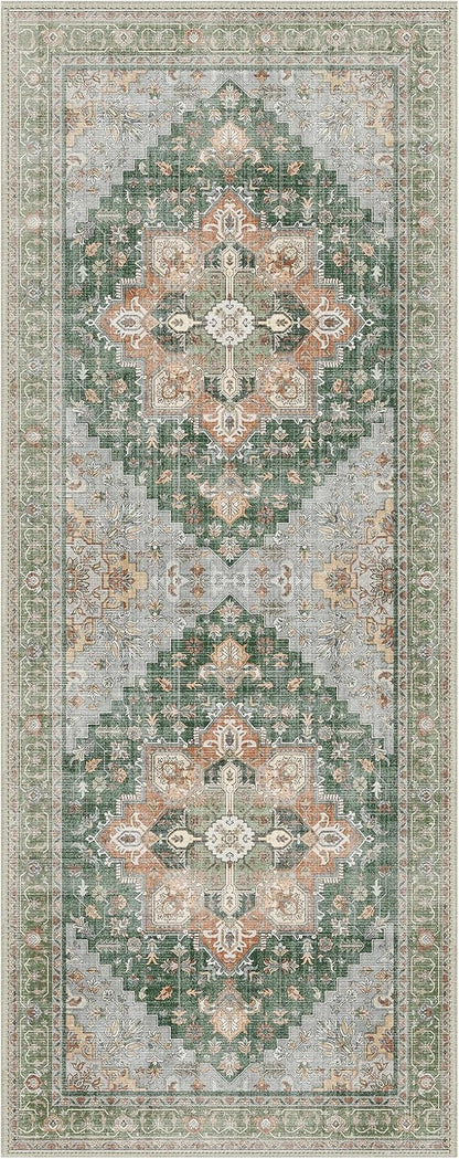 GENIMO 2x5 Runner Rugs for Hallway, Machine Washable Non Slip Vintage Rugs - Image 7