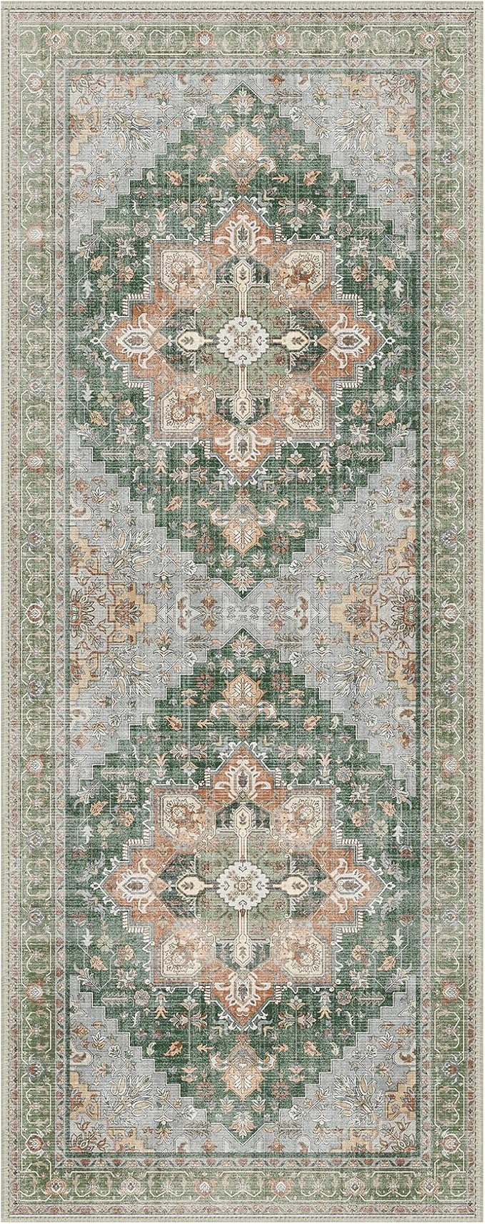 GENIMO 2x7 Runner Rugs for Hallway, Machine Washable Non Slip Vintage Rugs - Image 7