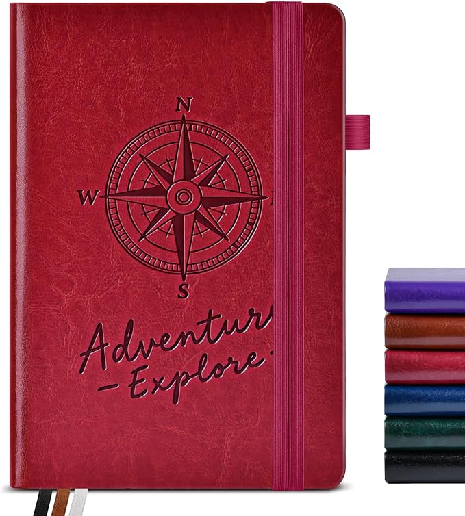 PAIBAS Blank Journal Notebook for Women Men, 160 Pages, A5 Hardcover Sketchbook by PAIBAS