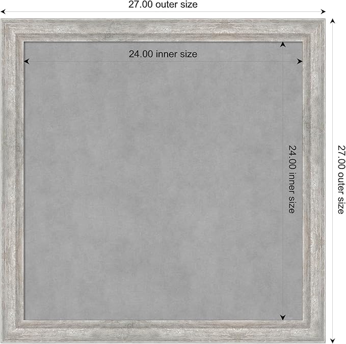 Amanti Art Silver Framed Magnetic Board 27x27 Medium Vision Board - Image 3