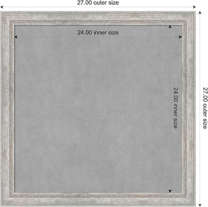 Amanti Art Silver Framed Magnetic Board 27x27 Medium Vision Board - Image 4