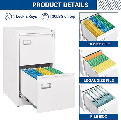 Fesbos 2 Drawers Vertical File Cabinets - Image 5
