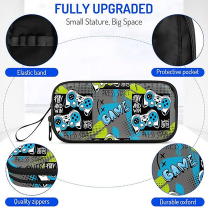 Fitvc Large Pencil Case for Boys, Gamer Boys Pencil Pouch for Kids Teens School - Image 2