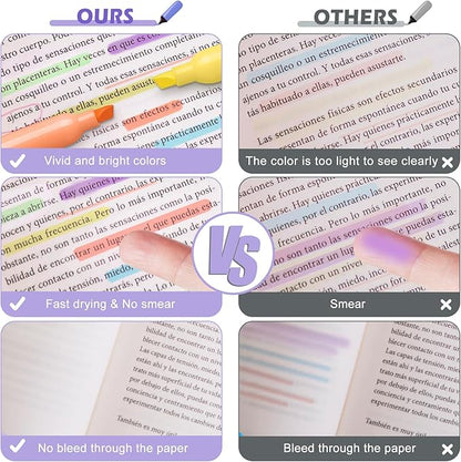 V-Opitos 30 Pack Highlighter in 6 Pastel Colors, No Bleed Highlighters - Image 5