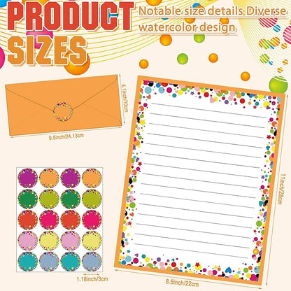 TaoBary 160 Pcs Stationery Paper Set 50 Double Sided Stationery Papers - Image 5