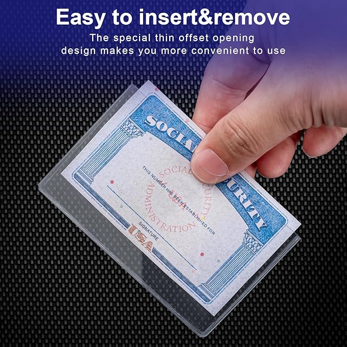 20 Pack Social Security Card Protector Medicare New Credit Card Holder - Image 5