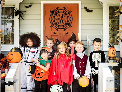 Personalized Halloween Sign, Halloween Door Decor, Initial Door Sign, Custom - Image 2