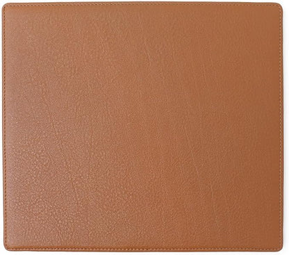 Leatherology Cognac Classic Leather Mouse Pad – Full-Grain Leather Desk Pad - Image 4