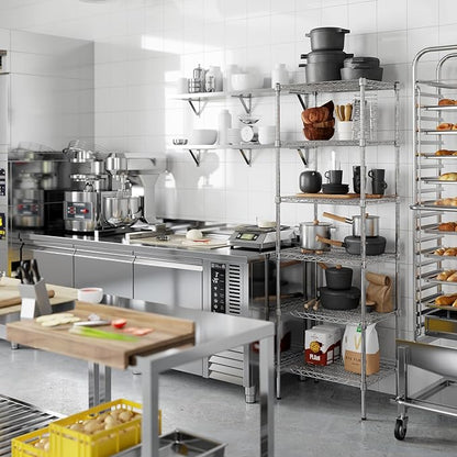 Regal Altair 18" Deep x 24" Wide x 74" Height Wire Shelving Kit | 6-Tier | NSF - Image 5