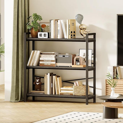 Book Shelf, 3 Tier Bookshelf 31.49" Width, Book Shelf Storage and Organization - Image 2