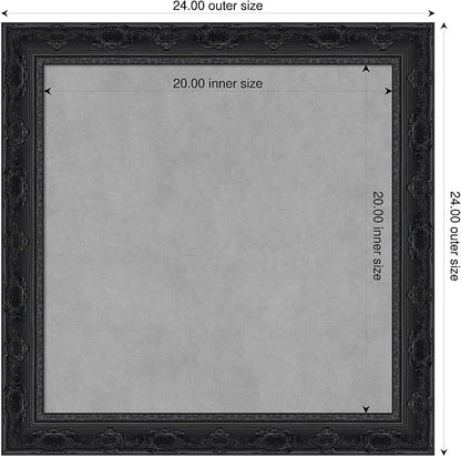 Amanti Art Black Framed Magnetic Board 24x24 Medium Vision Board - Image 2