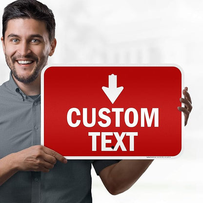 Custom Arrow, Custom Directional Sign, Down Arrow, 12x18 Inches, 3M EGP - Image 2