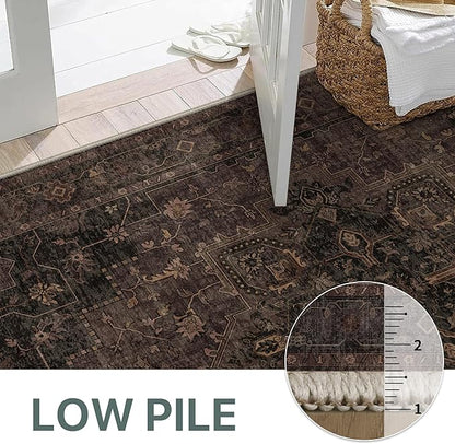 GENIMO 5x7 Area Rugs for Living Room, Machine Washable Rug, Non Slip Indoor - Image 5