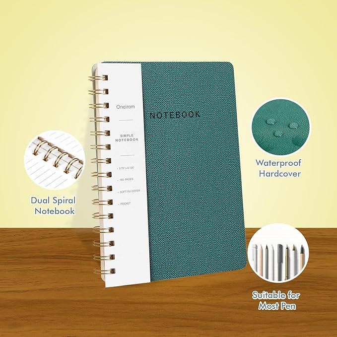 Spiral Notebook-5.75" x 8.125" College Ruled Journal - Image 4
