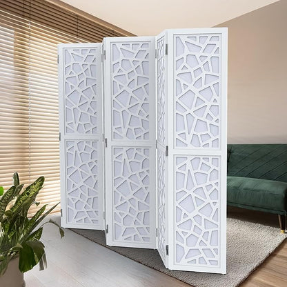 VINGLI 70'' H Room Divider, Non-Woven Fabric Privacy Screen, Indoor Partition - Image 7