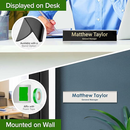 Name Plate for Desk, Personalized Plate, Custom Door Name Plate for Office Doors - Image 4