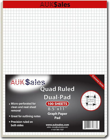 Graph Paper Pad Multisize by AUKSALES
