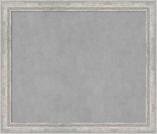 Amanti Art Silver Framed Magnetic Board 23x27 Medium Vision Board by AmantiArt